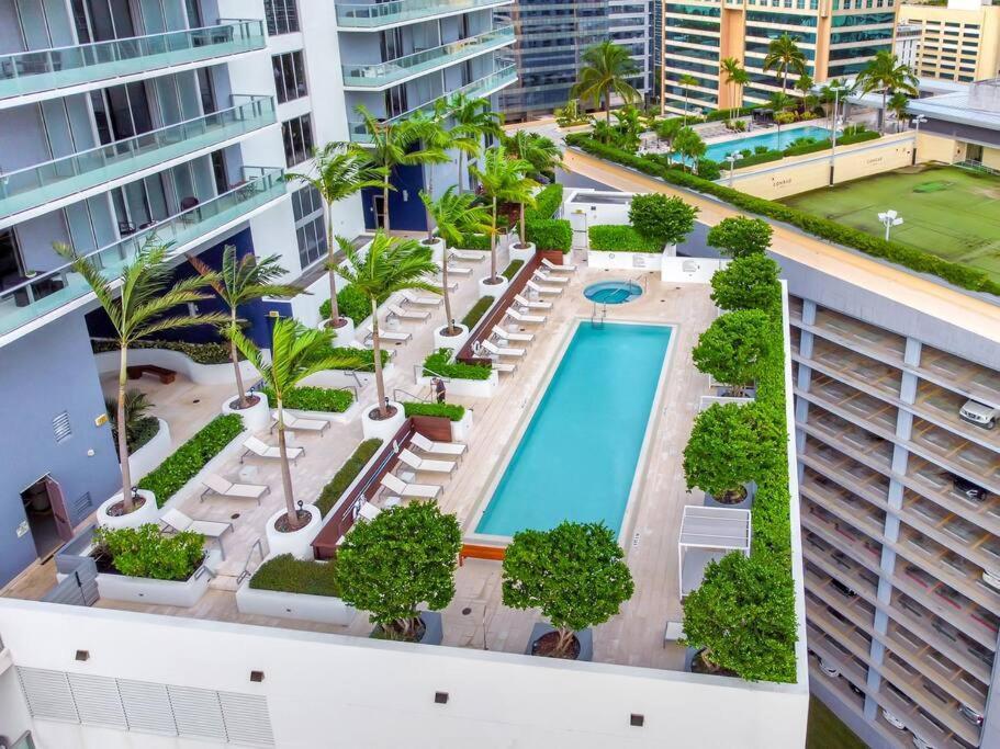 Lovely Upscale Condo Gorgeous View 2Bd 2Bath In Brickell 마이애미 외부 사진